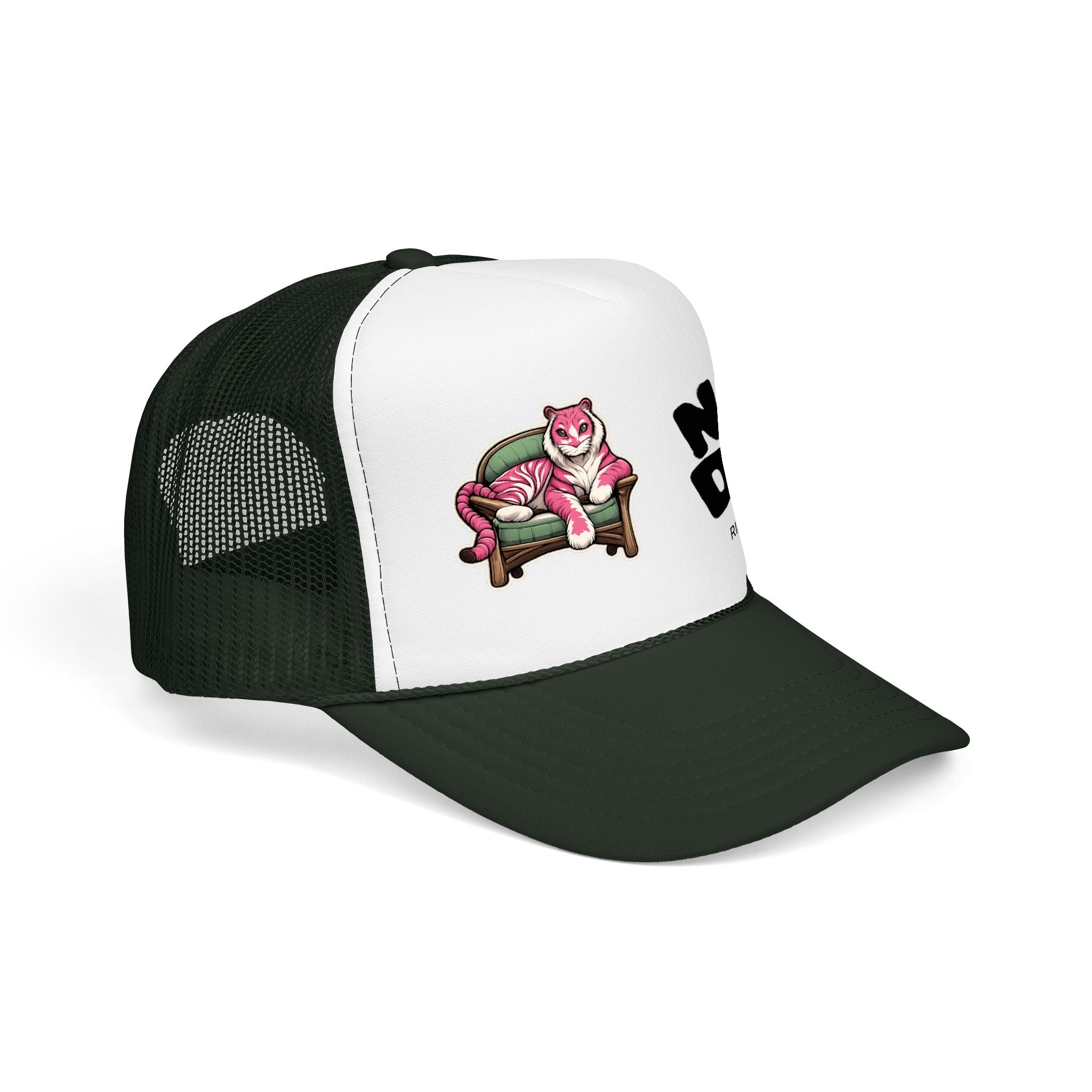 New Day Trucker Hat — 'It's a New Day, Rise N' Shine' Cat Foam Cap