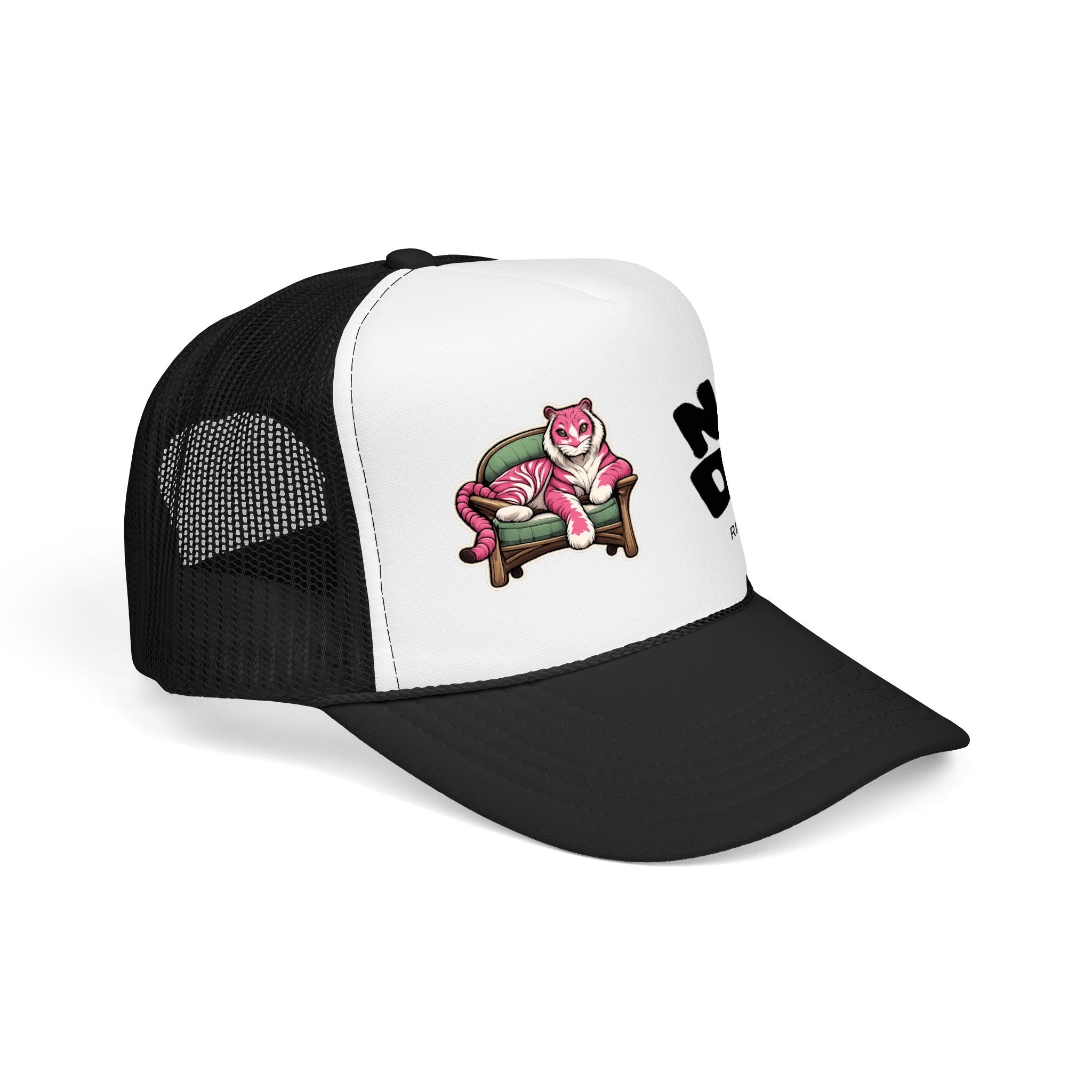 New Day Trucker Hat — 'It's a New Day, Rise N' Shine' Cat Foam Cap